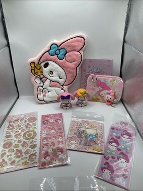 Sanrio My Melody 10 piece Pink Plush and Stationery Set - My Melody Gift Bundle
